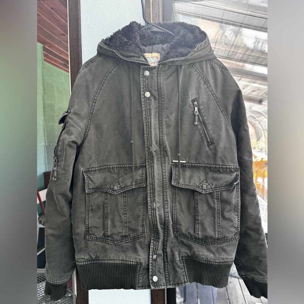 Sherpa hooded jacket